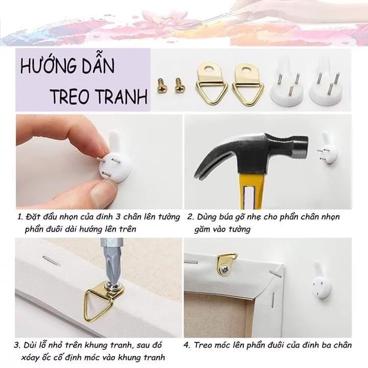 (XẢ KHO) Tranh Số Hóa , tranh sơn dầu 30*40cm CÓ KHUNG VÀ DỤNG CỤ VẼ - Tranh số hóa phong cảnh