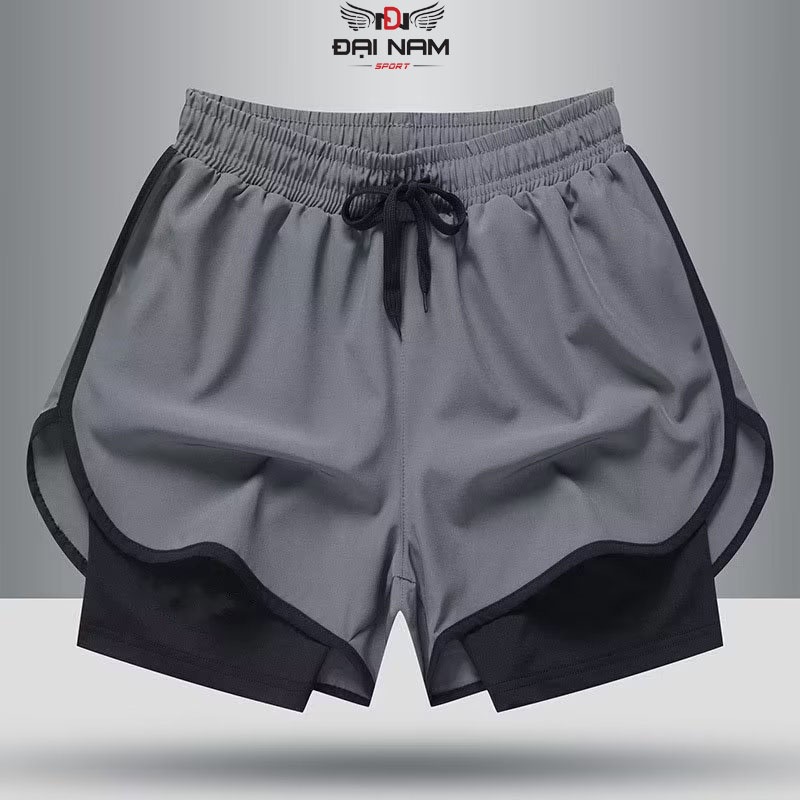 Ảnh Quần Tập Gym Nam 2 Lớp Siêu Bền,Co Giãn,Thoáng Khí DNS54 Chính Hãng Đại Nam Sport 1