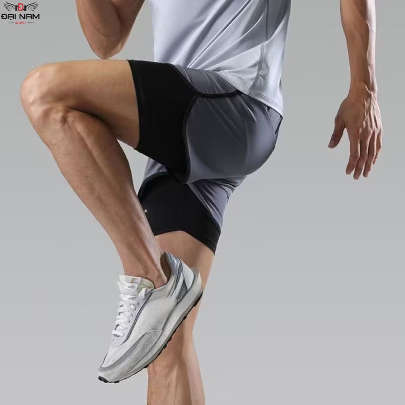 Ảnh Quần Tập Gym Nam 2 Lớp Siêu Bền,Co Giãn,Thoáng Khí DNS54 Chính Hãng Đại Nam Sport 2