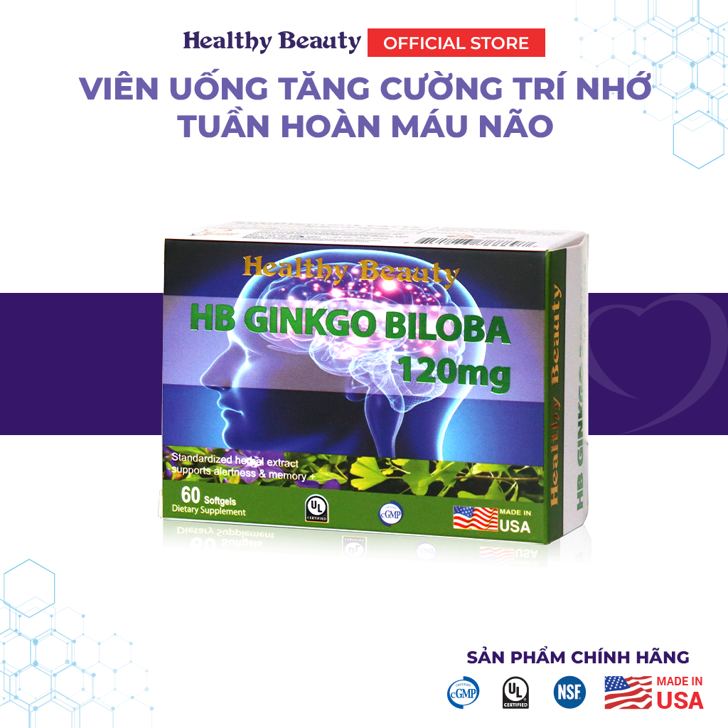 Ảnh Viên uống HB Gingko Biloba 30 viên - 60 viên 4