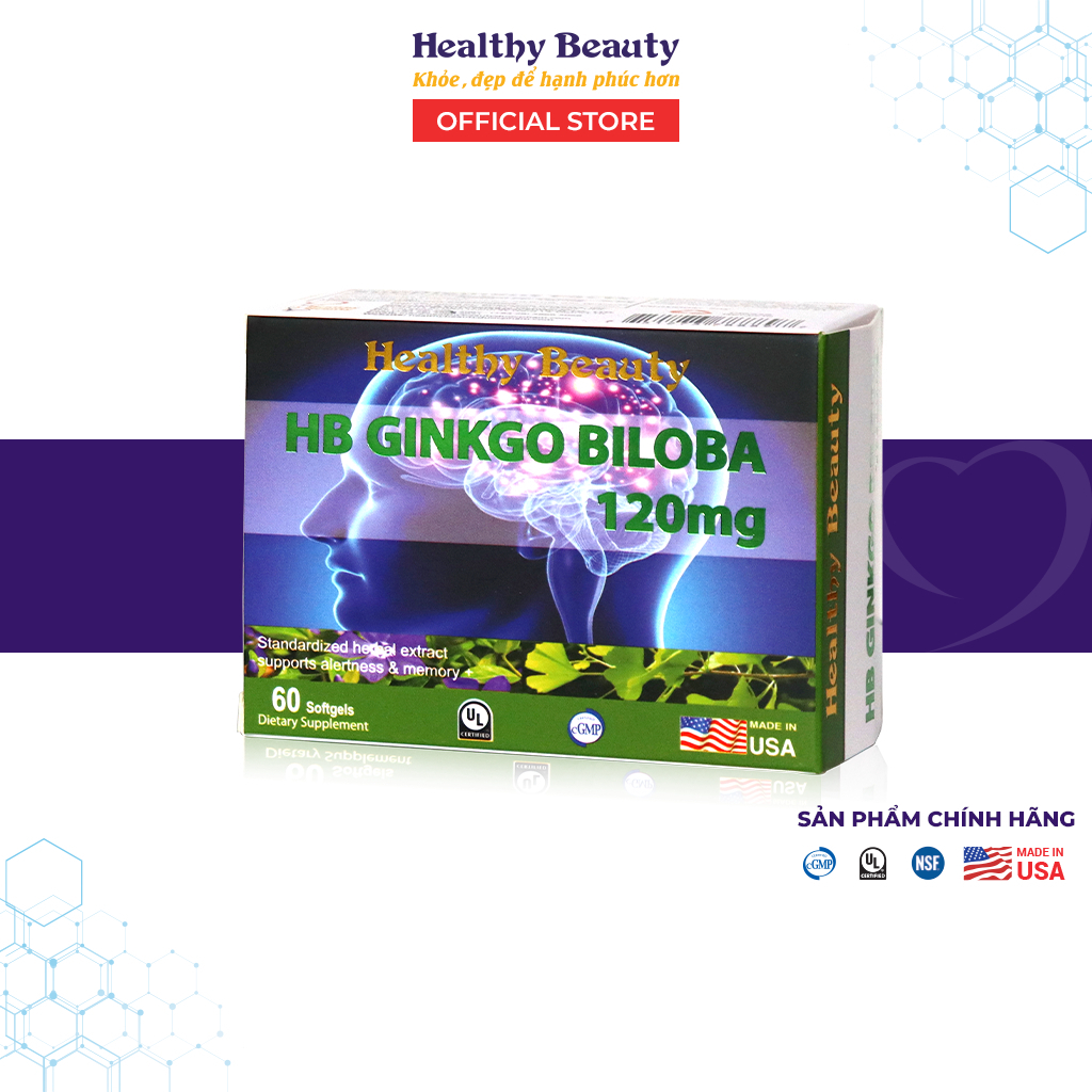 Ảnh Viên uống HB Gingko Biloba 30 viên - 60 viên 3
