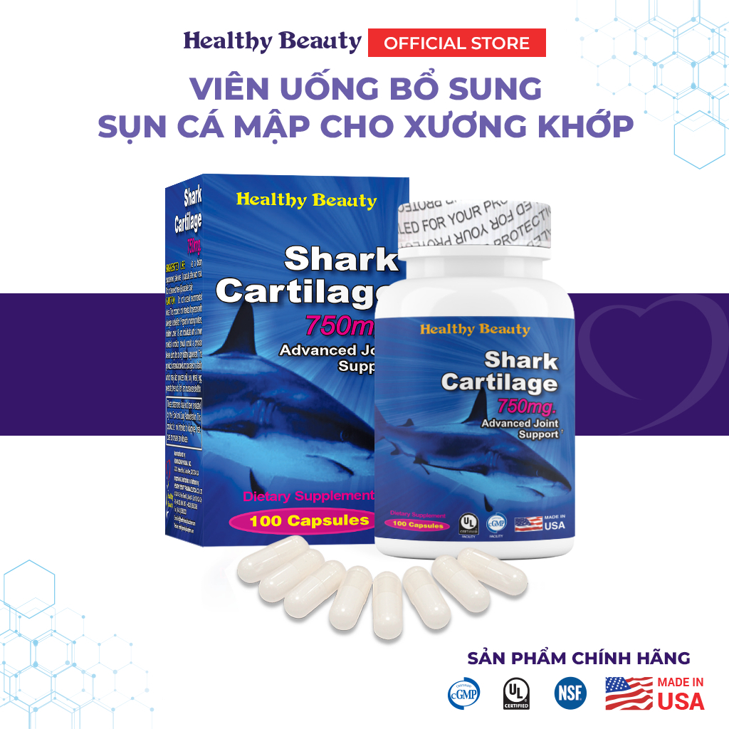 Ảnh Viên uống HB Shark Cartilage 100 viên 2