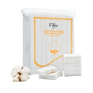 Bông tẩy trang dạng túi 222 miếng 3 lớp, chất liệu cotton siêu tiện dụng.