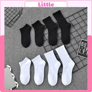 Tất Vớ Nam Nữ Cổ Cao Cổ trung lửng ngắn chất liệu cotton