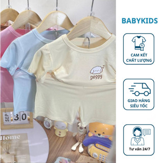 BỘ CỘC TAY THUN LẠNH IN DOG  hottrend Hàn Quốc 2024 - BABYKIDS