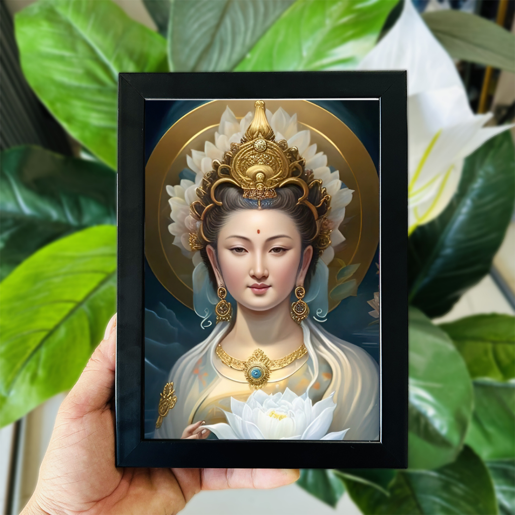 Tranh Ảnh Để Bàn Quan Thế Âm Bồ Tát, Phật Thích Ca, Địa Tạng Vương,... Nhiều Mẫu và Nhiều Kích Thước (Có Thể Treo)