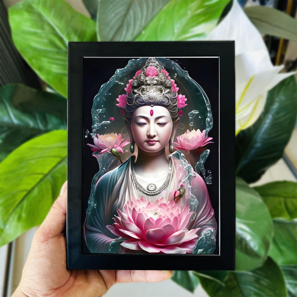 Tranh Ảnh Để Bàn Quan Thế Âm Bồ Tát, Phật Thích Ca, Địa Tạng Vương,... Nhiều Mẫu và Nhiều Kích Thước (Có Thể Treo)