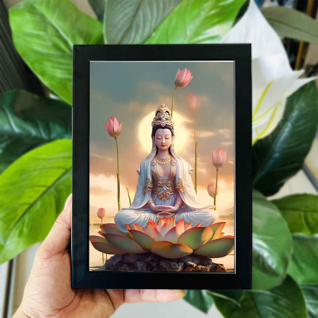 Tranh Ảnh Để Bàn Quan Thế Âm Bồ Tát, Phật Thích Ca, Địa Tạng Vương,... Nhiều Mẫu và Nhiều Kích Thước (Có Thể Treo)