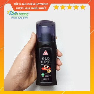 Xi đánh giày Malaysia Glo king màu đen nâu và không màu, xi nước đánh giày