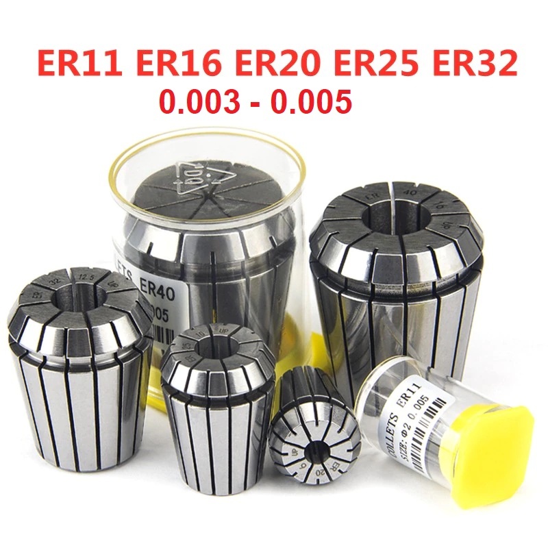 Collet ER32 Dung sai 0.003 - 0.005hàng Đài Loan dùng kẹp dao phay phù ...