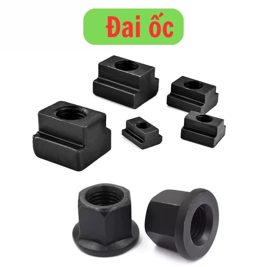 Đai ốc rãnh chữ T, Ê cu siết,ốc chữ T M10,M12,M14,M16 thép đen được tôi ...