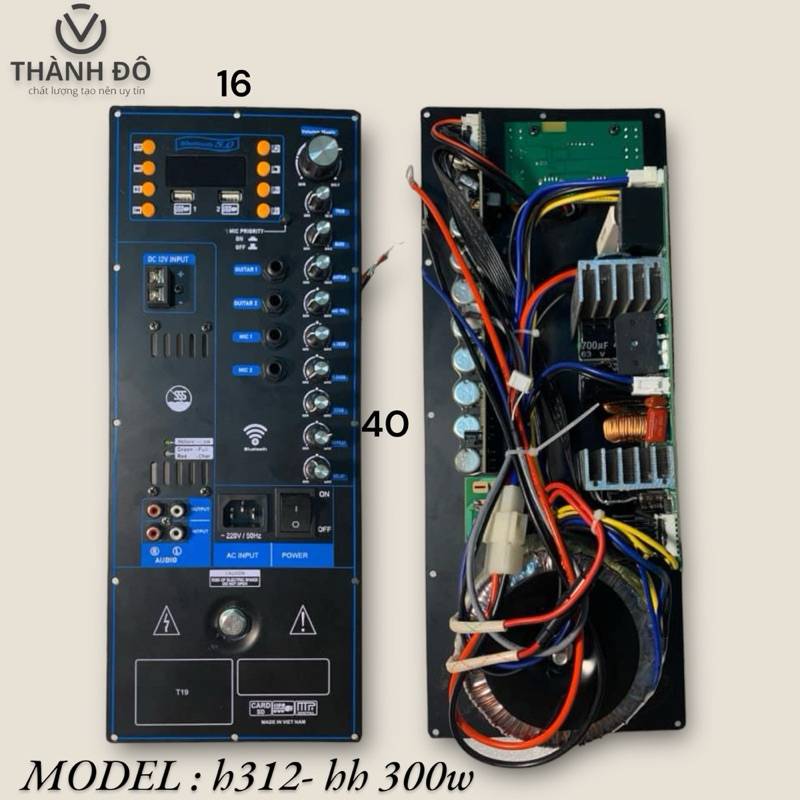 sản phẩm bo mạch loa kéo MODEL:b312 - 300w kích thước 16x40 | Shopee ...