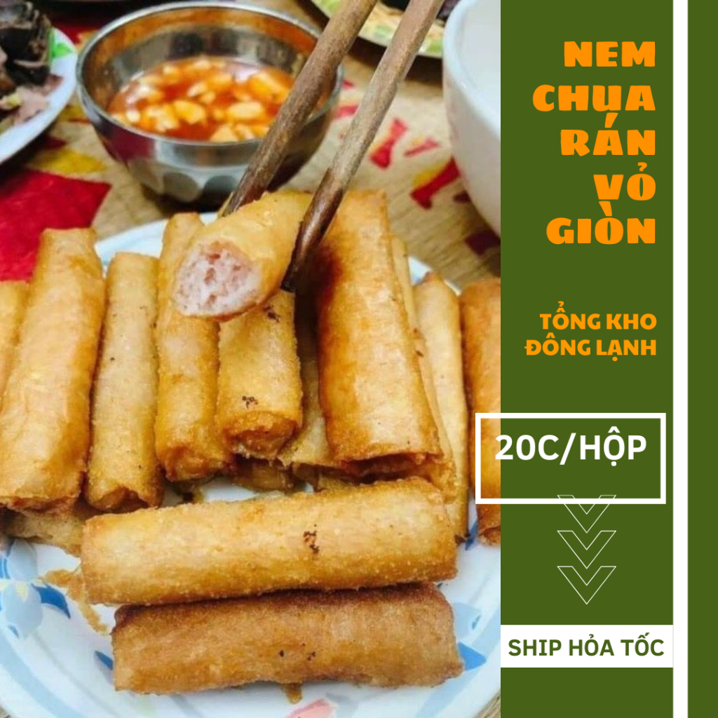 Nem chua rán vỏ giòn 20c/hộp ( giao hoả tốc Hà Nội ) | Shopee Việt Nam