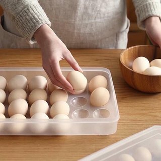 hộp trứng 24 quả việt nhật, khay đựng trứng có nắp đậy bảo quản tủ lạnh