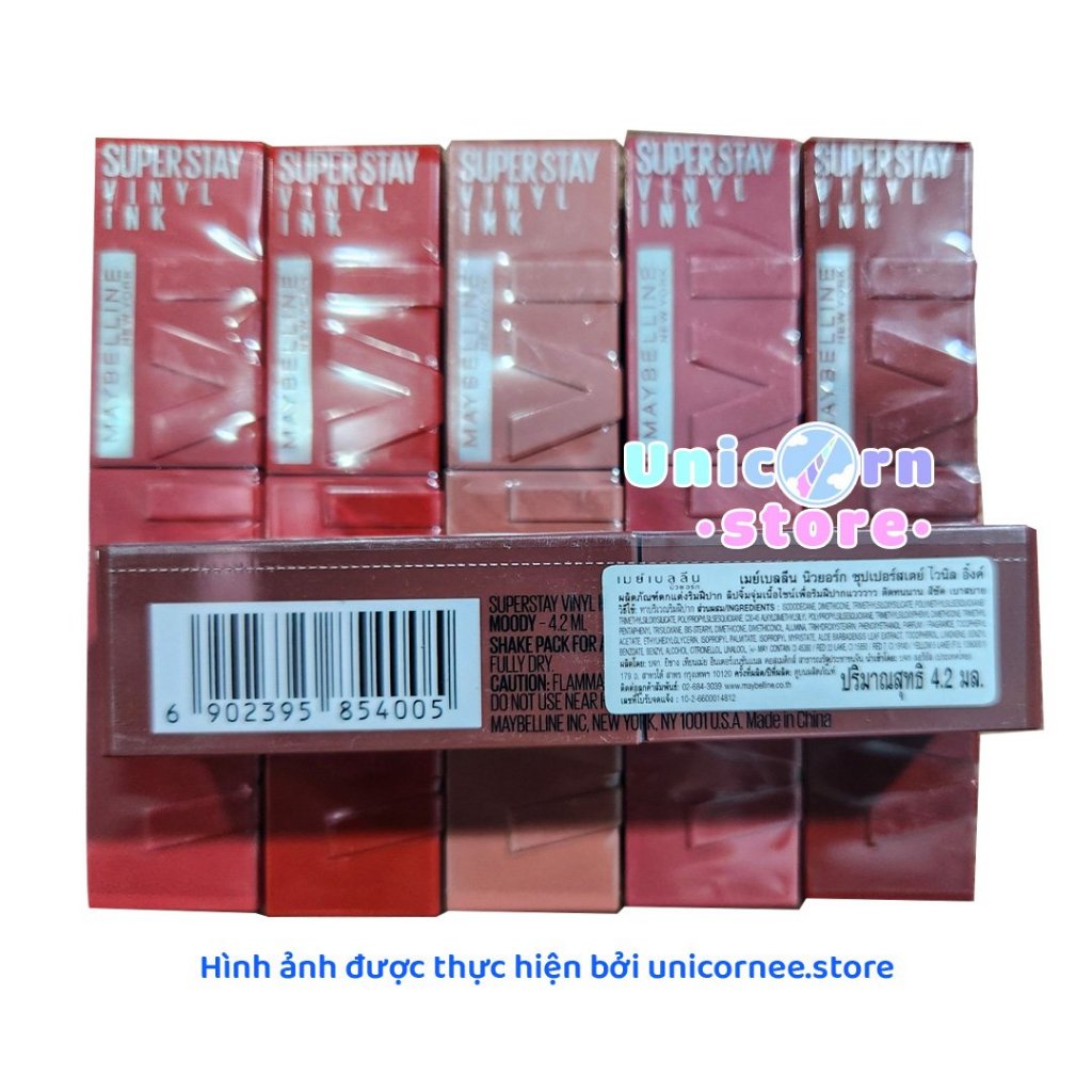 Son Bóng Bền Màu Nhẹ Môi Superstay Vinyl Ink Maybelline New York 4.2ml