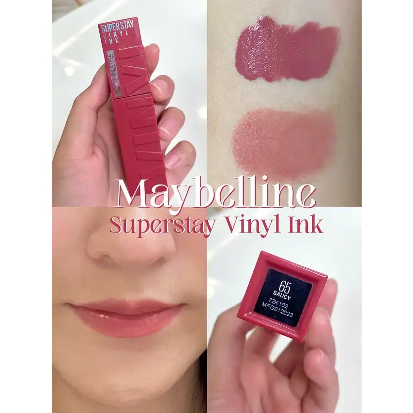 Son Bóng Bền Màu Nhẹ Môi Superstay Vinyl Ink Maybelline New York 4.2ml
