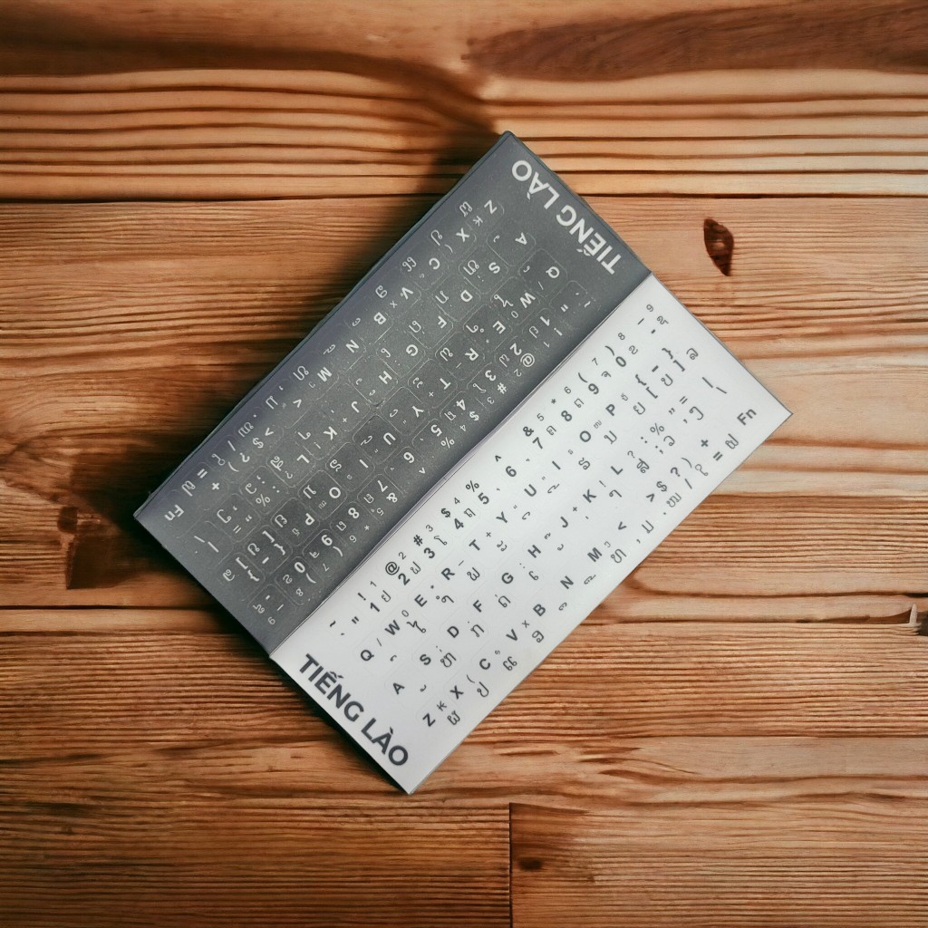 Miếng Sticker Dán Bàn Phím Song Ngữ Tiếng Lào ... Nhiều ngôn ngữ - Chất ...