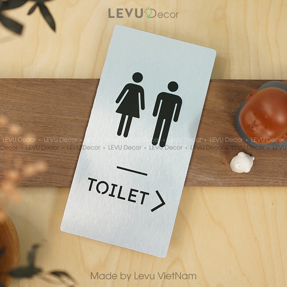 15 mẫu bảng toilet, bảng wc, bảng restroom, biển chỉ hướng nhà vệ sinh ...