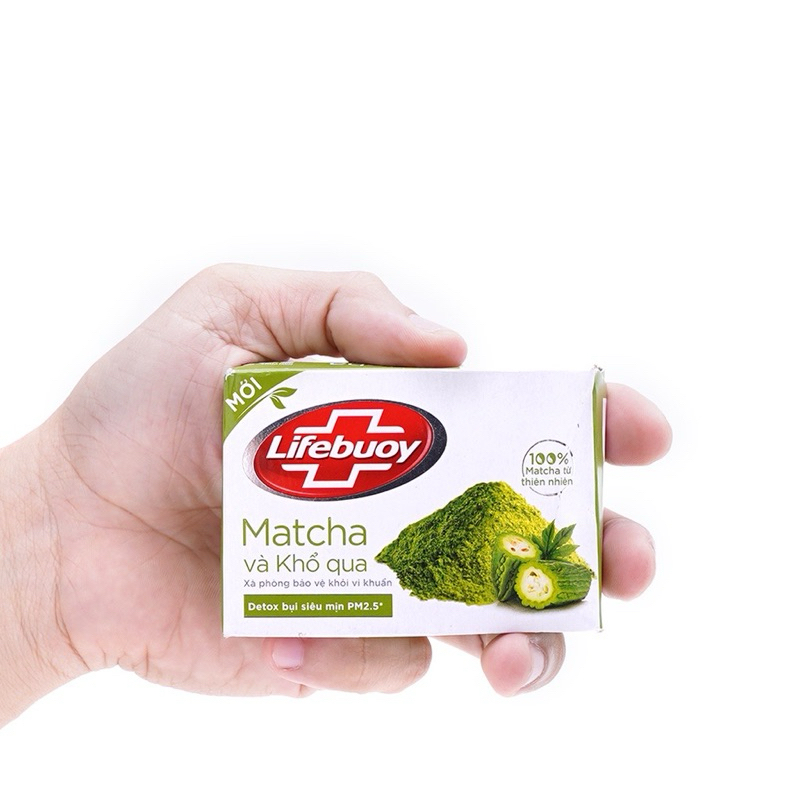Xà Bông Cục Diệt Khuẩn Lifebuoy Matcha Và Khổ Qua 90g và 125g