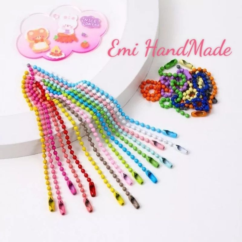 Móc khoá bi set 10 móc - Móc khoá handmade treo thú bông