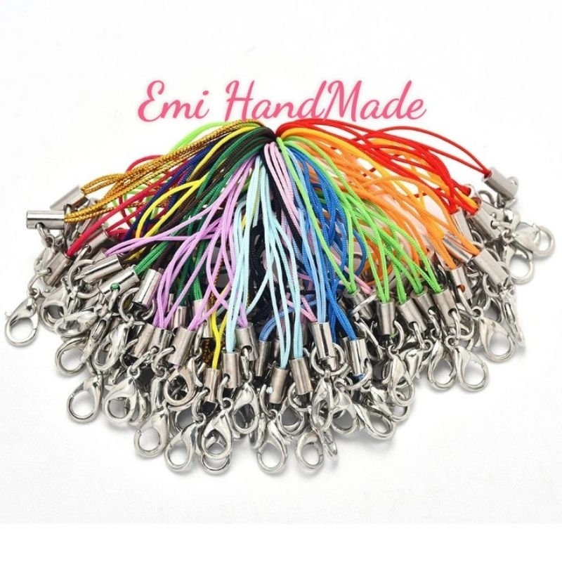 Móc khoá dây có càng cua làm handmade set 10 dây - móc khóa handmade  treo thú bông