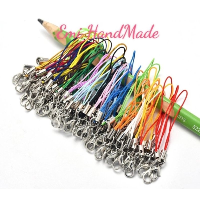 Móc khoá dây có càng cua làm handmade set 10 dây - móc khóa handmade  treo thú bông