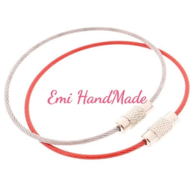 Móc khoá vòng thép set 10 chiếc - khoen móc handmade treo thú bông