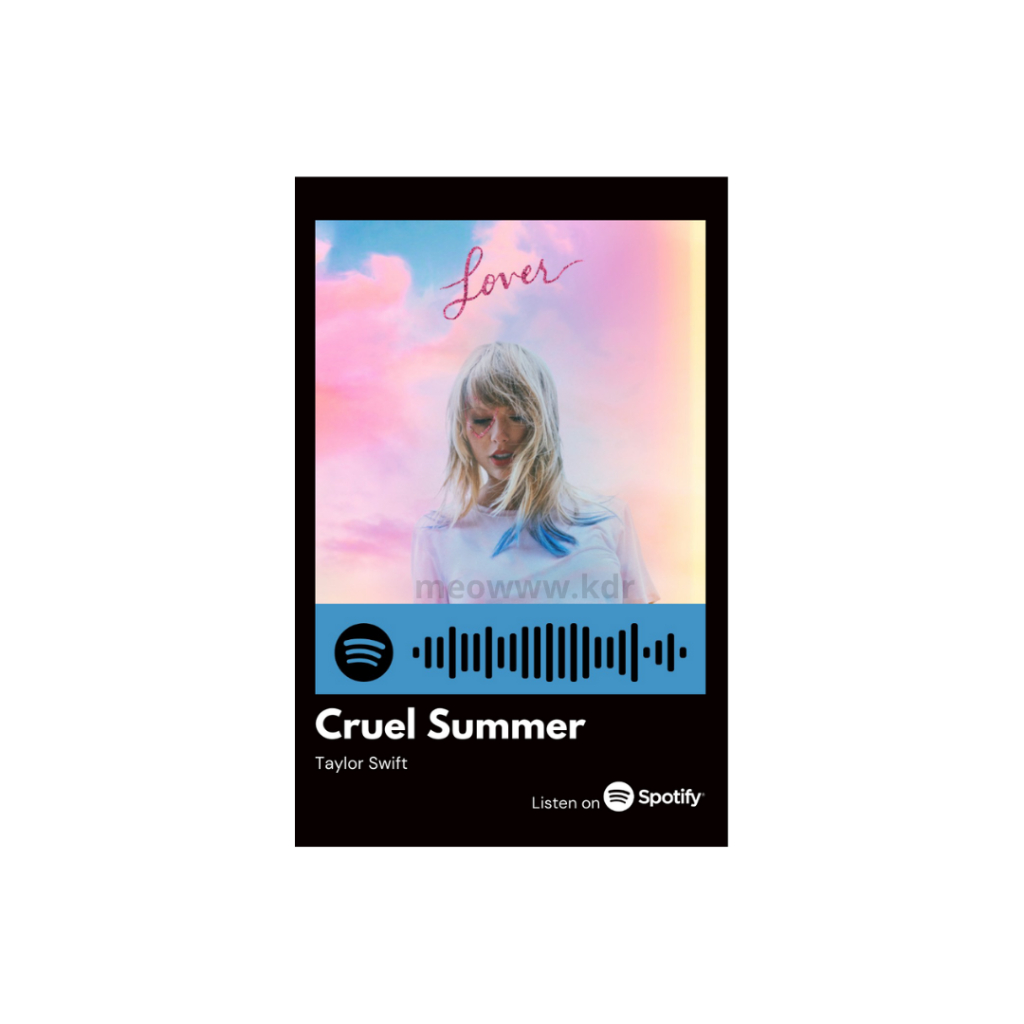 [Vui lòng đặt từ 2c]Thẻ Spotify ca sĩ Taylor Swift