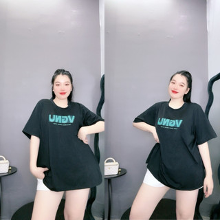Áo thun nữ bigsize form rộng chất vải cotton thoảng mái phong cách, cá tính in chữ basic thanh lịch trẻ trung A59