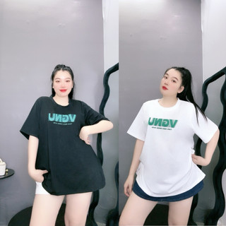 Áo thun nữ bigsize form rộng chất vải cotton thoảng mái phong cách, cá tính in chữ basic thanh lịch trẻ trung A59