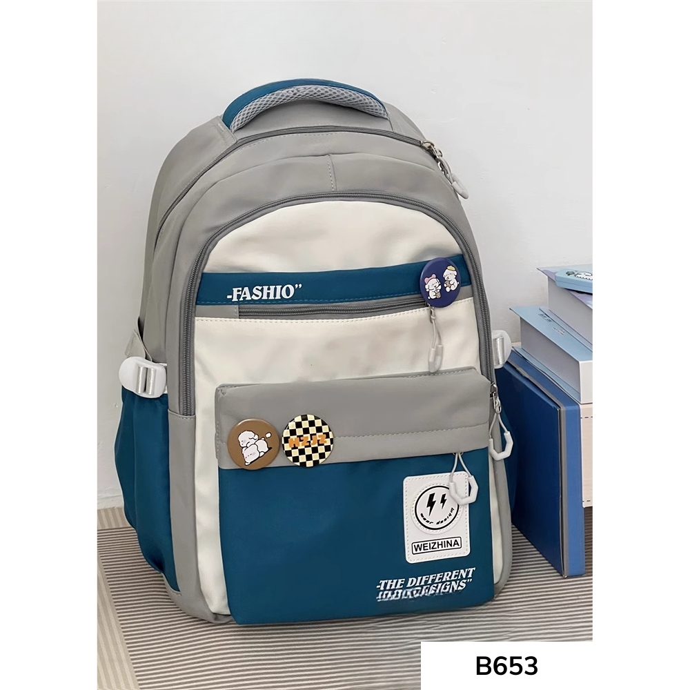 Balo đi học nam nữ cá tính phong cách unisex dành cho nam, nữ WEIZHINA B653