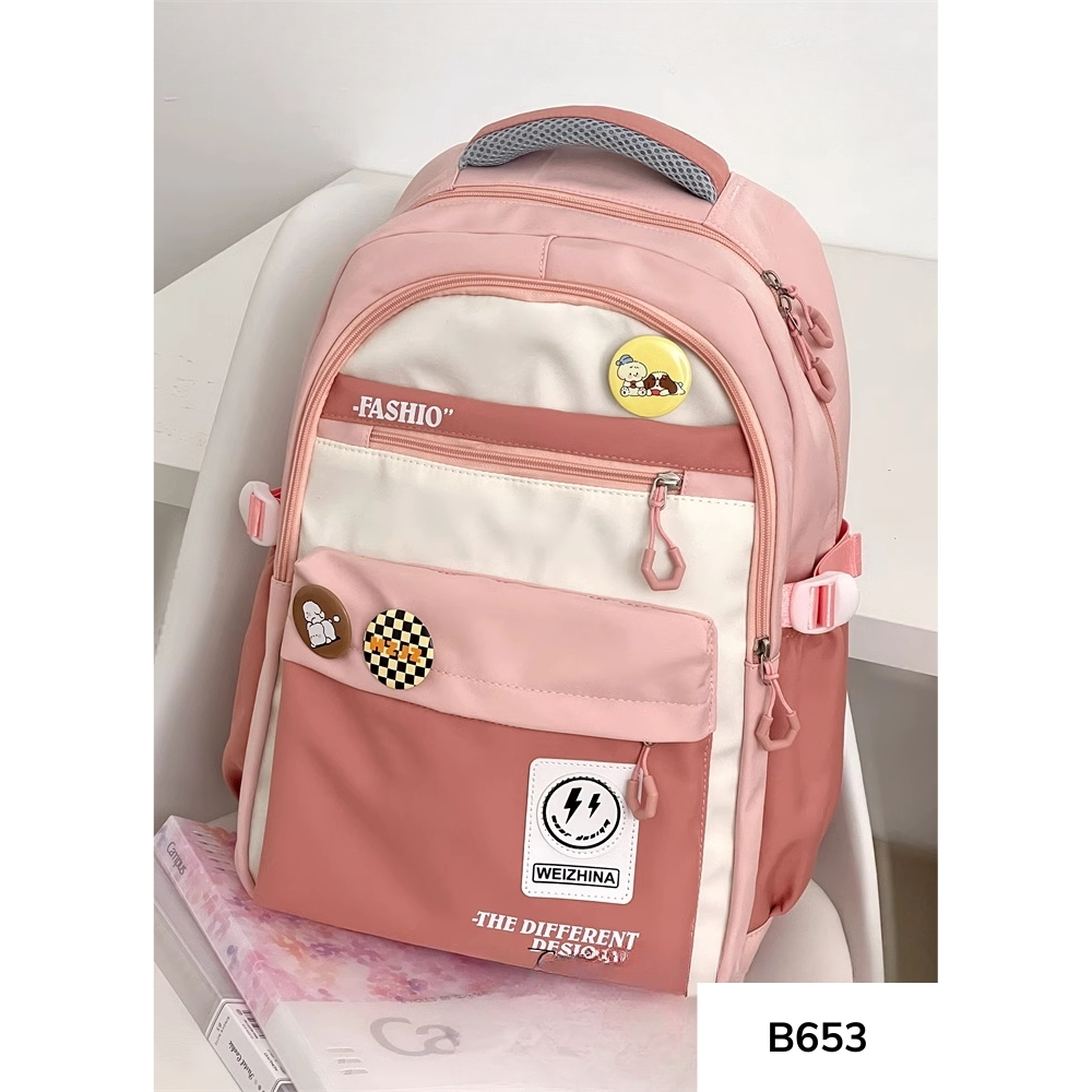 Balo đi học nam nữ cá tính phong cách unisex dành cho nam, nữ WEIZHINA B653