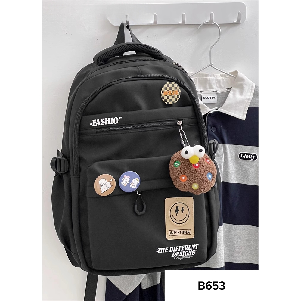 Balo đi học nam nữ cá tính phong cách unisex dành cho nam, nữ WEIZHINA B653