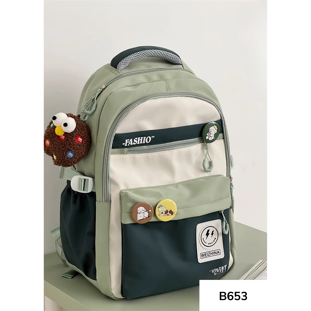 Balo đi học nam nữ cá tính phong cách unisex dành cho nam, nữ WEIZHINA B653