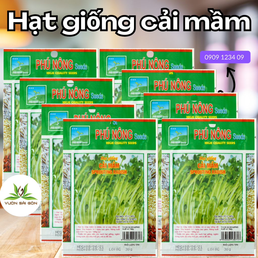 Hạt giống cải mầm Phú Nông 5
