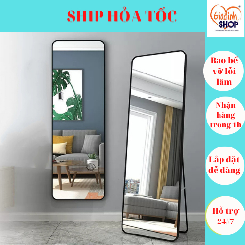 (HOT 2023)Gương soi toàn thân chống vỡ di động hoặc treo tường sang trọng.