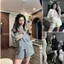 Bộ đồ nữ áo cổ tròn tay lỡ kèm quần đùi ống rộng TP503