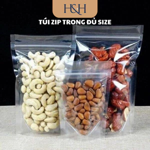 Túi Zip Hai Mặt Trong Suốt Đựng Thực Phẩm Đủ Kích Size - Tổng Kho Hải Hạnh