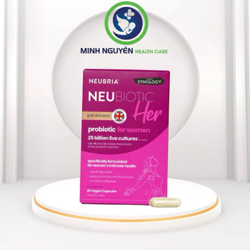 Men vi sinh bổ sung lợi khuẩn Neubiotic Her ,Hàng nhập khẩu Anh Quốc, hộp 30 viên,