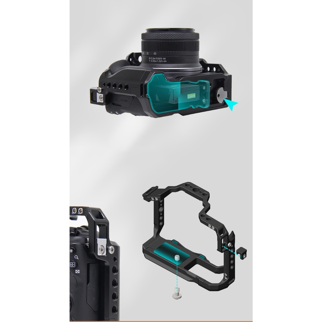 Canon EOS R50 R100 | Khung bảo vệ rig cage giá treo phụ kiện máy ảnh ...