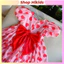 Váy Đầm Tết Cao Cấp 1-10 Tuổi Sofia Candy Màu Hồng Trái Tim Tơ Nhũ Lót Lụa Mát Dự Tiệc Đi Chơi Quà Tặng Sinh Nhật Cho Bé