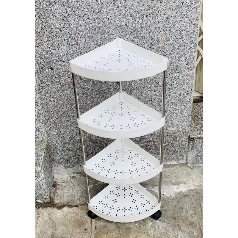 Kệ để đồ đa năng nhà tắm,bếp-kệ để góc gọn 3-4 tầng chất