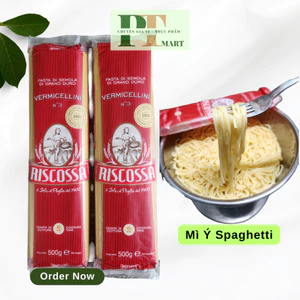 HSD 2027. Mì Ý cao cấp Spaghetti Riscossa No.3 Nui đũa Italy gói 500g