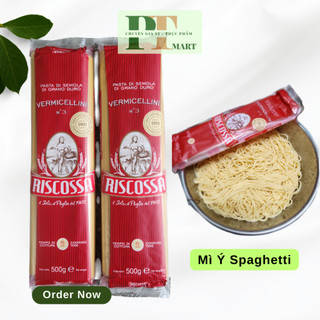 HSD 2027. Mì Ý cao cấp Spaghetti Riscossa No.3 Nui đũa Italy gói 500g