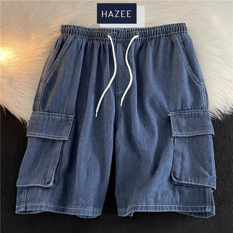 Quần Túi hộp co dãn 4 chiều HAZEE, Quần Sooc bò thời trang Cao cấp
