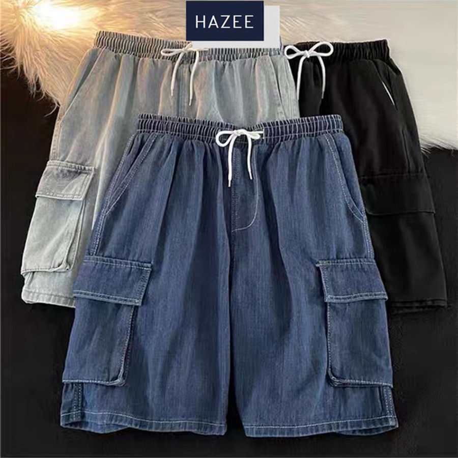 Quần Túi hộp co dãn 4 chiều HAZEE, Quần Sooc bò thời trang Cao cấp