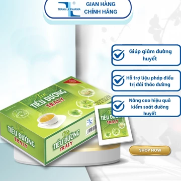 Trà Tiểu Đường Traly giúp giảm đường huyết, hỗ trợ các liệu pháp điều trị đái tháo đường Dược Phẩm Trang Ly pharma