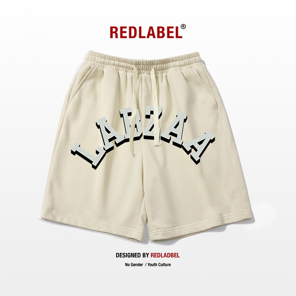 Quần Đùi Short REDLABEL "LABZAA" Short Cá Tính Cao Cấp Thun Nỉ Dày Dặn Có Túi Kết Hợp Dây Rút Unisex