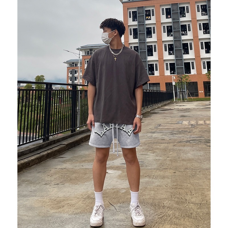 Quần Đùi Short REDLABEL "LABZAA" Short Cá Tính Cao Cấp Thun Nỉ Dày Dặn Có Túi Kết Hợp Dây Rút Unisex
