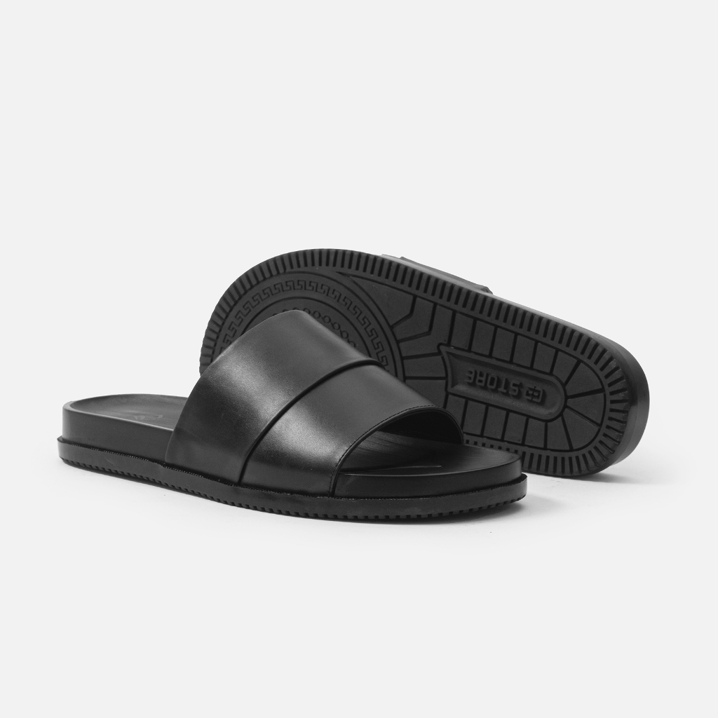 Ảnh Dép nam quai ngang G2 Lava kiểu sandal dùng làm dép đi biển, đi chơi, Dép lê da cao cấp thời trang thanh lịch 4